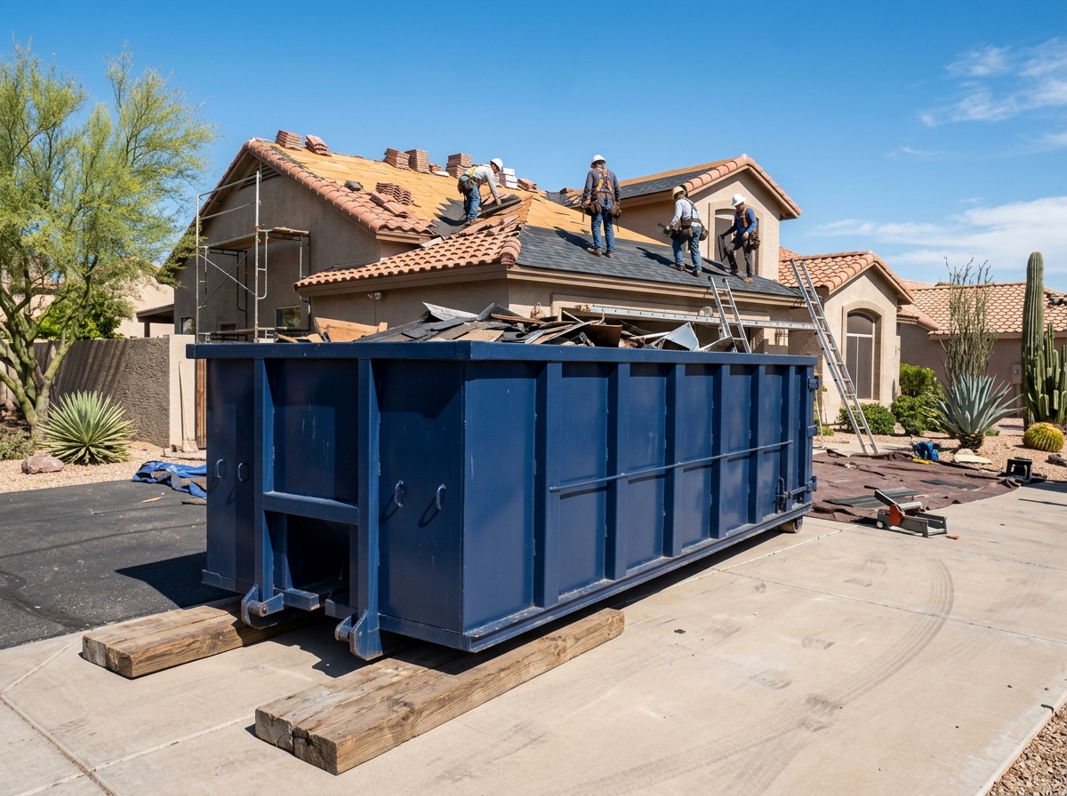 Monsoon Storm & Tile Roofing Dumpsters
